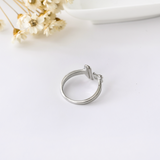 Steaming Coffee Cup Ring - 925 Sterling Silver - Owl J
 - 6