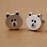 Funny Bear Earrings - 925 Sterling Silver - Owl J
 - 3