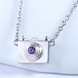 Dainty Camera Necklace  - 925 Sterling Silver - Owl J
 - 4