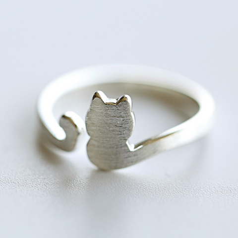 Lovely Cat Tail Ring - 925 Sterling Silver - Owl J
 - 1