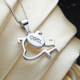 Cool Dog Necklace - 925 Sterling Silver - Owl J
 - 3