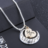 I Love You To The Moon And Back Mom Necklace - Owl J
 - 6