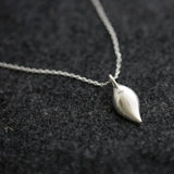 Morning Dew On Leaf Necklace - 925 Sterling Silver - Owl J
 - 4