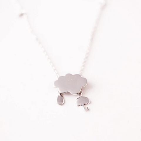 Rainy Day Weather Necklace - 925 Sterling Silver - Owl J
 - 1