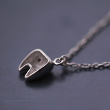 Lovely Tooth Necklace - 925 Sterling Silver - Owl J
 - 5
