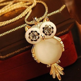 Sparkling Owl Pendant Necklaces - Owl J
 - 2