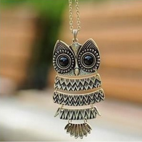 Ancient Vintage Owl Necklace - Owl J
 - 1