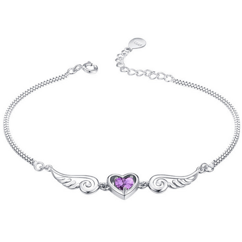 Purple Angel Wings Bracelet - Owl J
 - 1