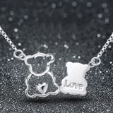 Bear Lovers Necklace - 925 Sterling Silver - Owl J
 - 3