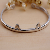 Cute Cat Paws Bangle - 925 Sterling Silver - Owl J
 - 4