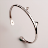 Cute Cat Paws Bangle - 925 Sterling Silver - Owl J
 - 5