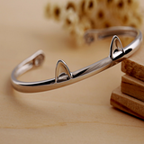 Cute Cat Paws Bangle - 925 Sterling Silver - Owl J
 - 1