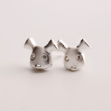 Happy Dog Earrings - 925 Sterling Silver - Owl J
 - 2