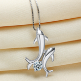 Dolphin Lovers Necklace - 925 Sterling Silver - Owl J
 - 4