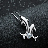 Dolphin Lovers Necklace - 925 Sterling Silver - Owl J
 - 2