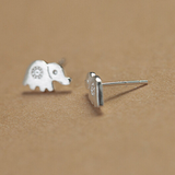 Silver Elephant Earrings  - 925 Sterling Silver - Owl J
 - 3