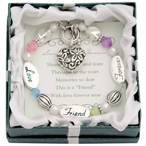 Foverever Friend Heart Charm Bracelet - Owl J
