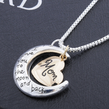 I Love You To The Moon And Back Mom Necklace - Owl J
 - 4