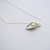 Morning Dew On Leaf Necklace - 925 Sterling Silver - Owl J
 - 7