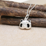 Cute 3D Panda Pendant Necklace - 925 Sterling Silver - Owl J
 - 2
