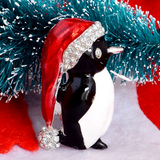 Christmas Penguin Brooch Pin - Owl J
 - 1