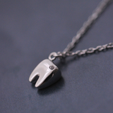 Lovely Tooth Necklace - 925 Sterling Silver - Owl J
 - 4