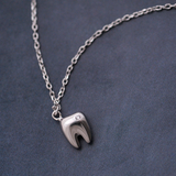 Lovely Tooth Necklace - 925 Sterling Silver - Owl J
 - 2