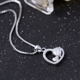 Triple Hearts Necklace - 925 Sterling Silver - Owl J
 - 3